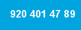 920 401 47 89 920 401 47 89